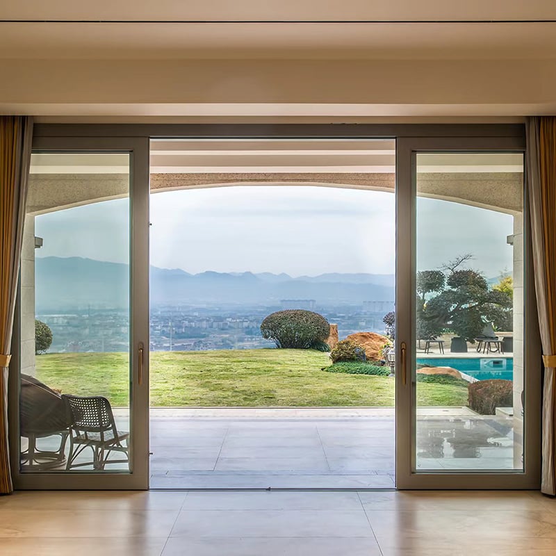 Energy efficient windows for sliding doors