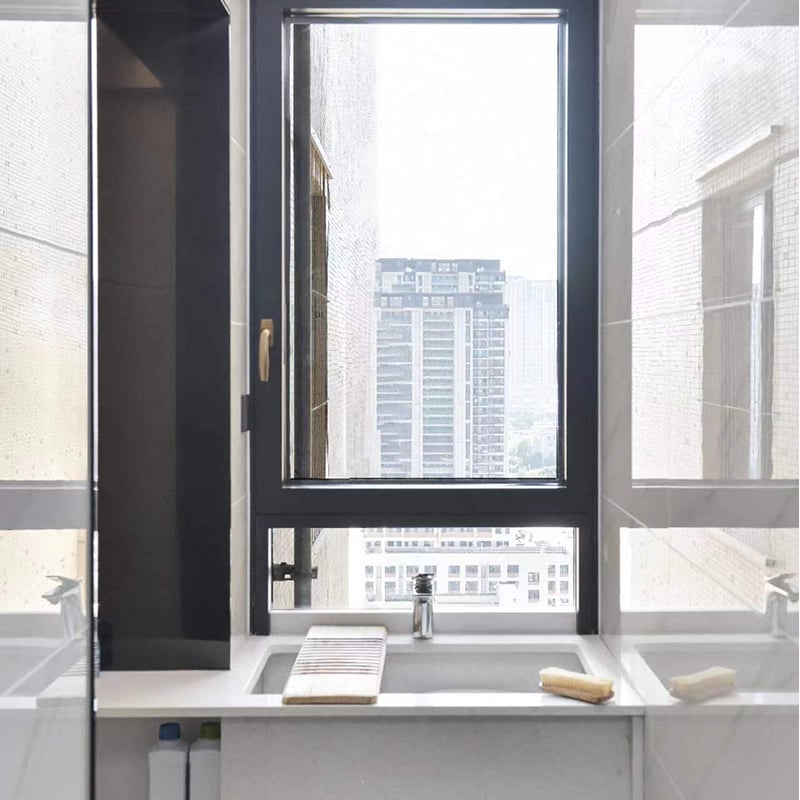 Aluminum alloy energy efficient windows