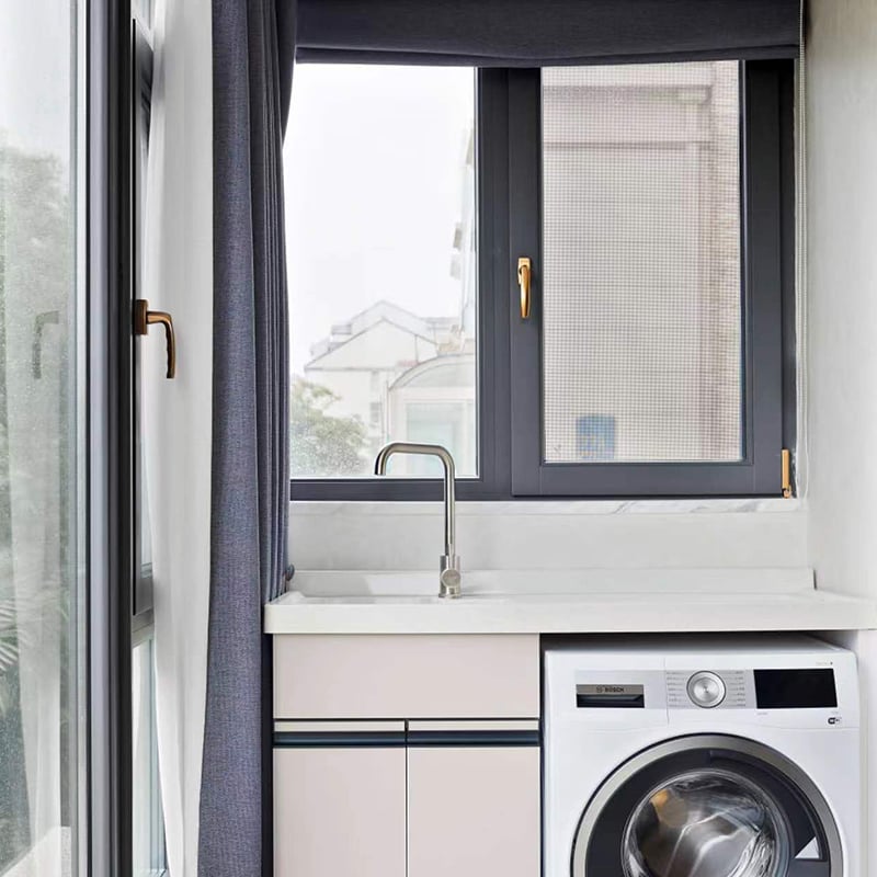Aluminum-clad wood energy efficient windows