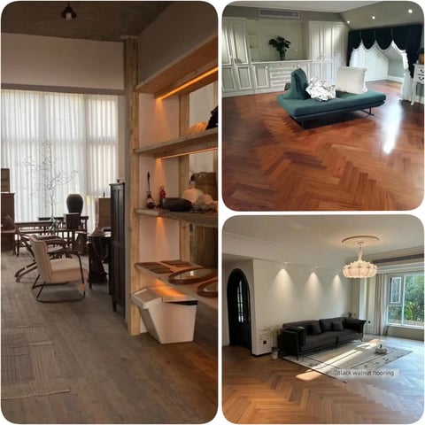 Black walnut flooring