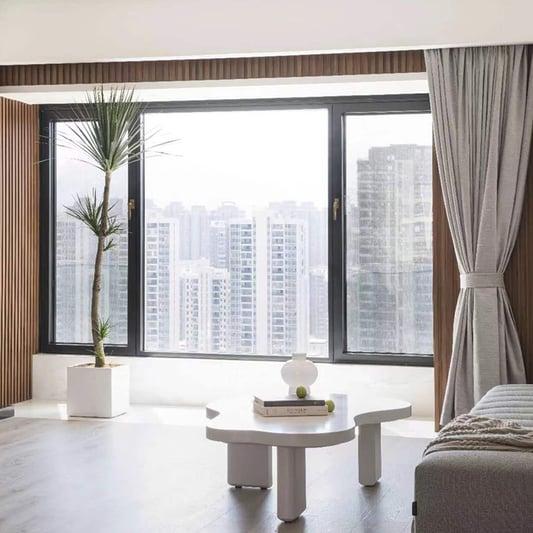 Aluminum alloy energy efficient windows