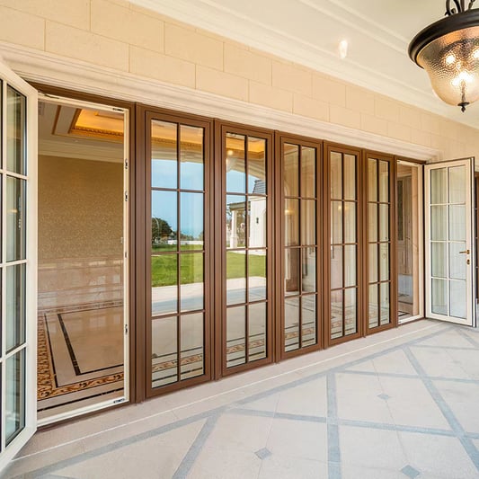 Energy efficient windows for sliding doors